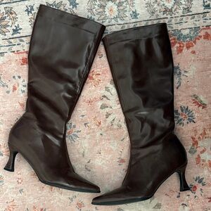 Elegant Brown Knee-High Women's Boots